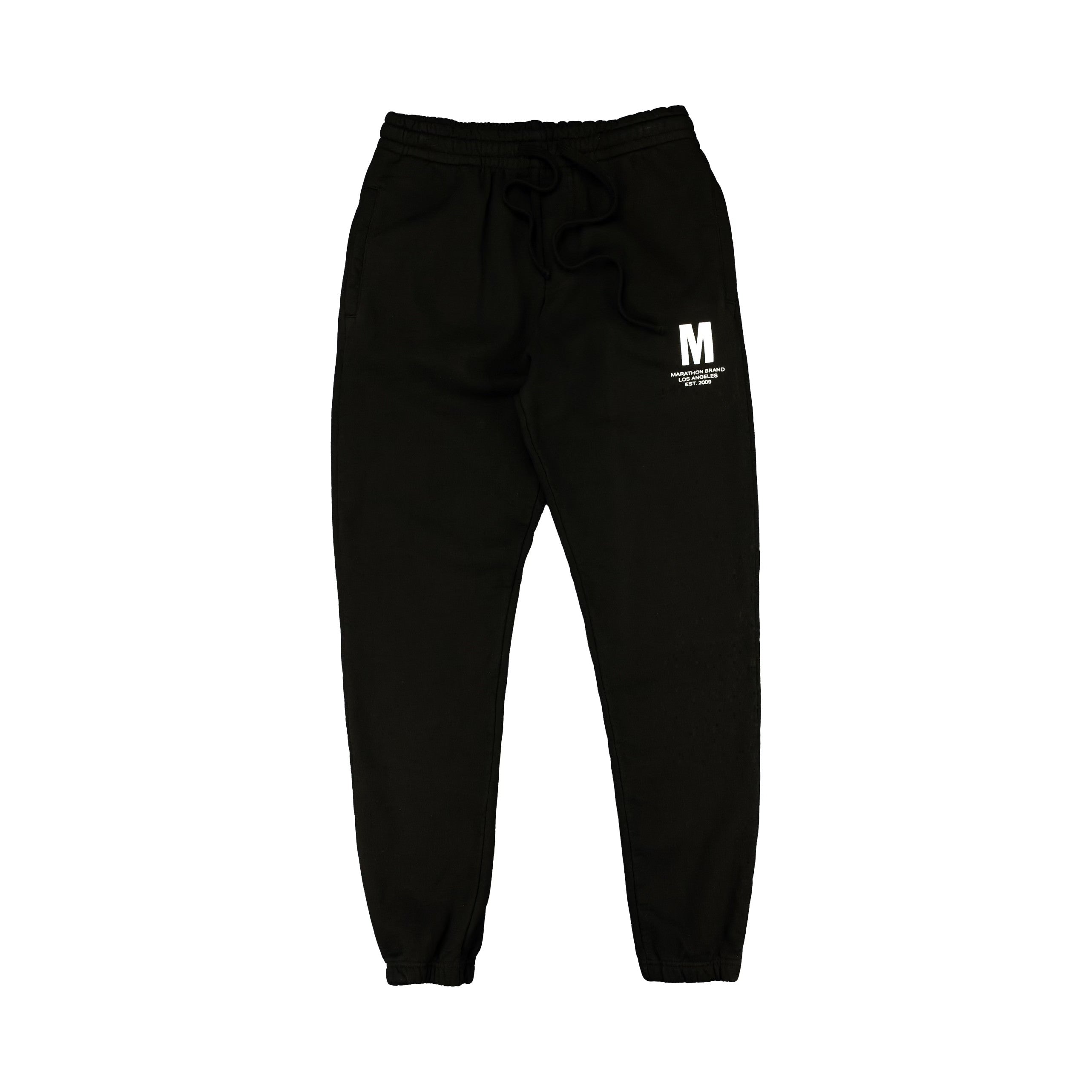 Big M Sweatpants - Black/White – The Marathon Clothing