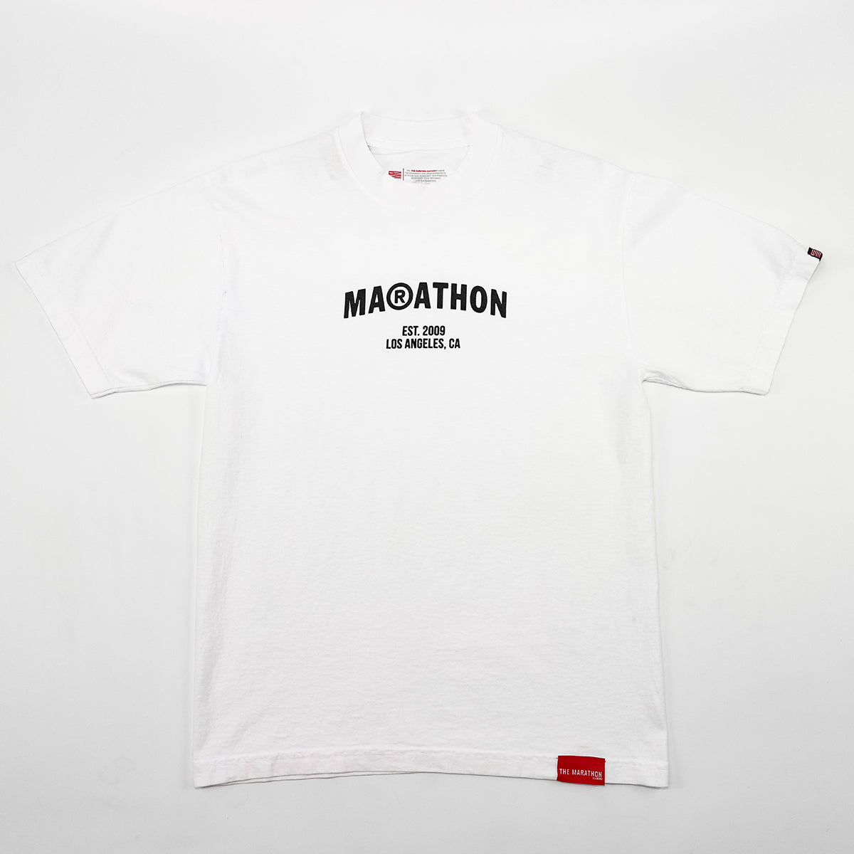 Marathon Registered T-Shirt - White/Black – The Marathon Clothing