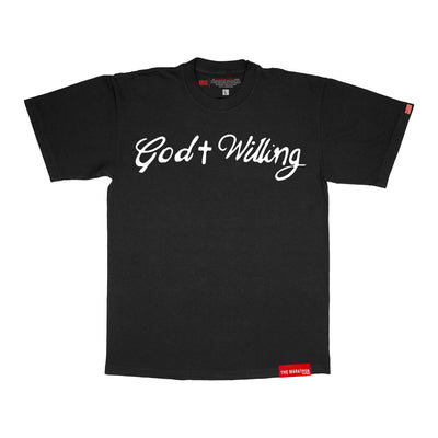 God Willing T-Shirt - Vintage Black - Front