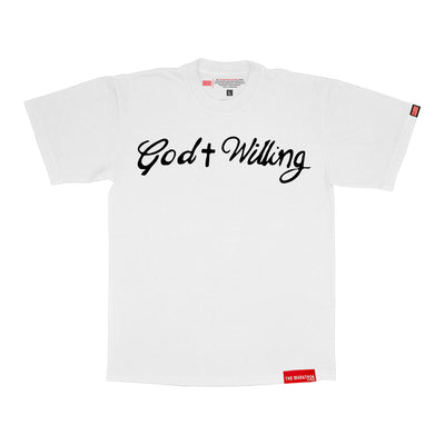 God Willing T-Shirt - White - Front