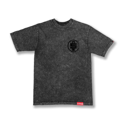 All Money In Vintage T-Shirt - Washed Carbon Black/Black - Front