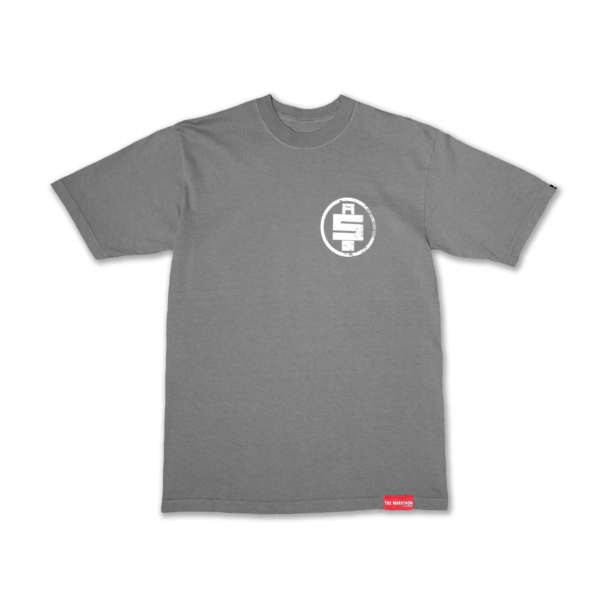 All Money In Vintage T-Shirt - Slate Grey/White - Front