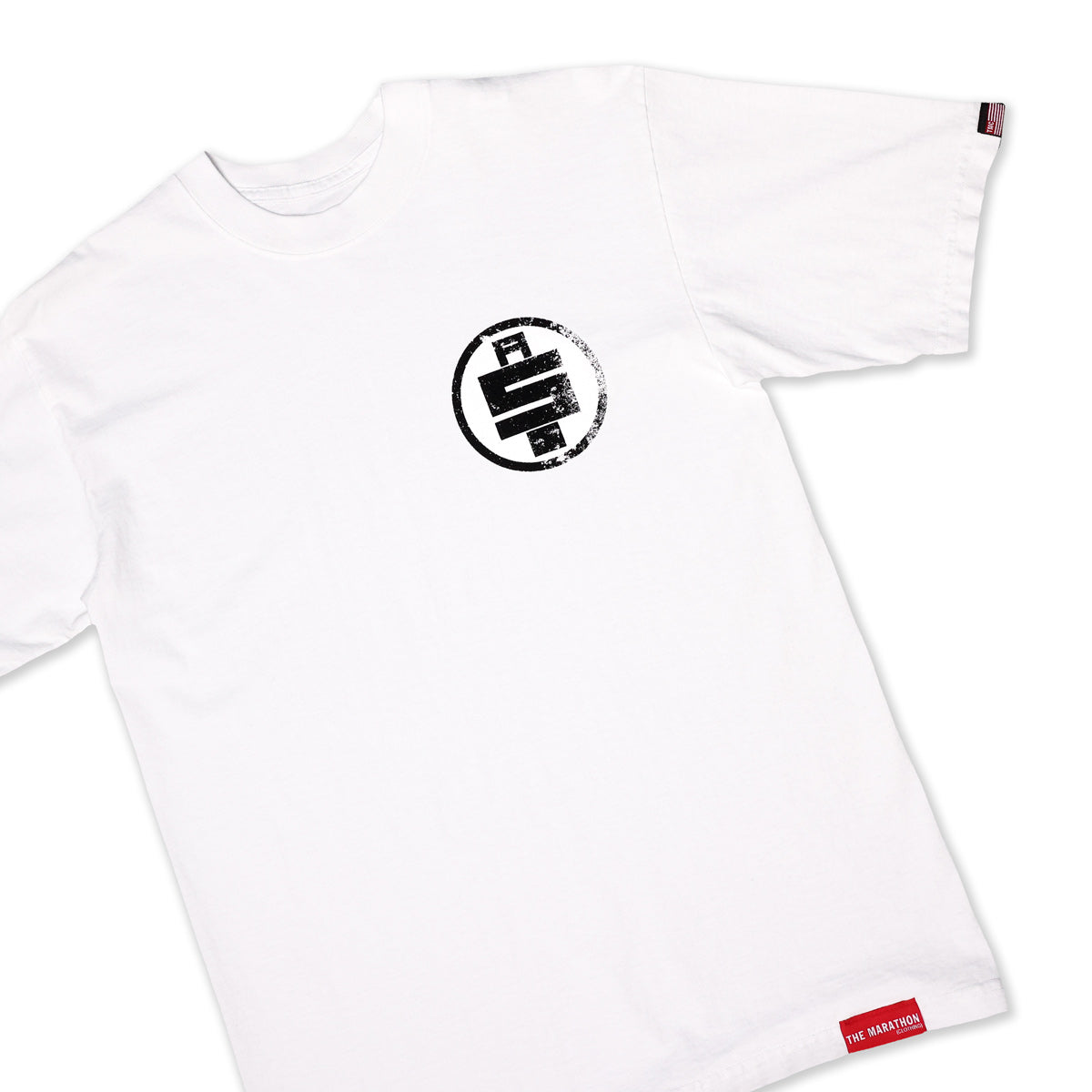 All Money In Vintage T-Shirt - White/Black - Front Detail