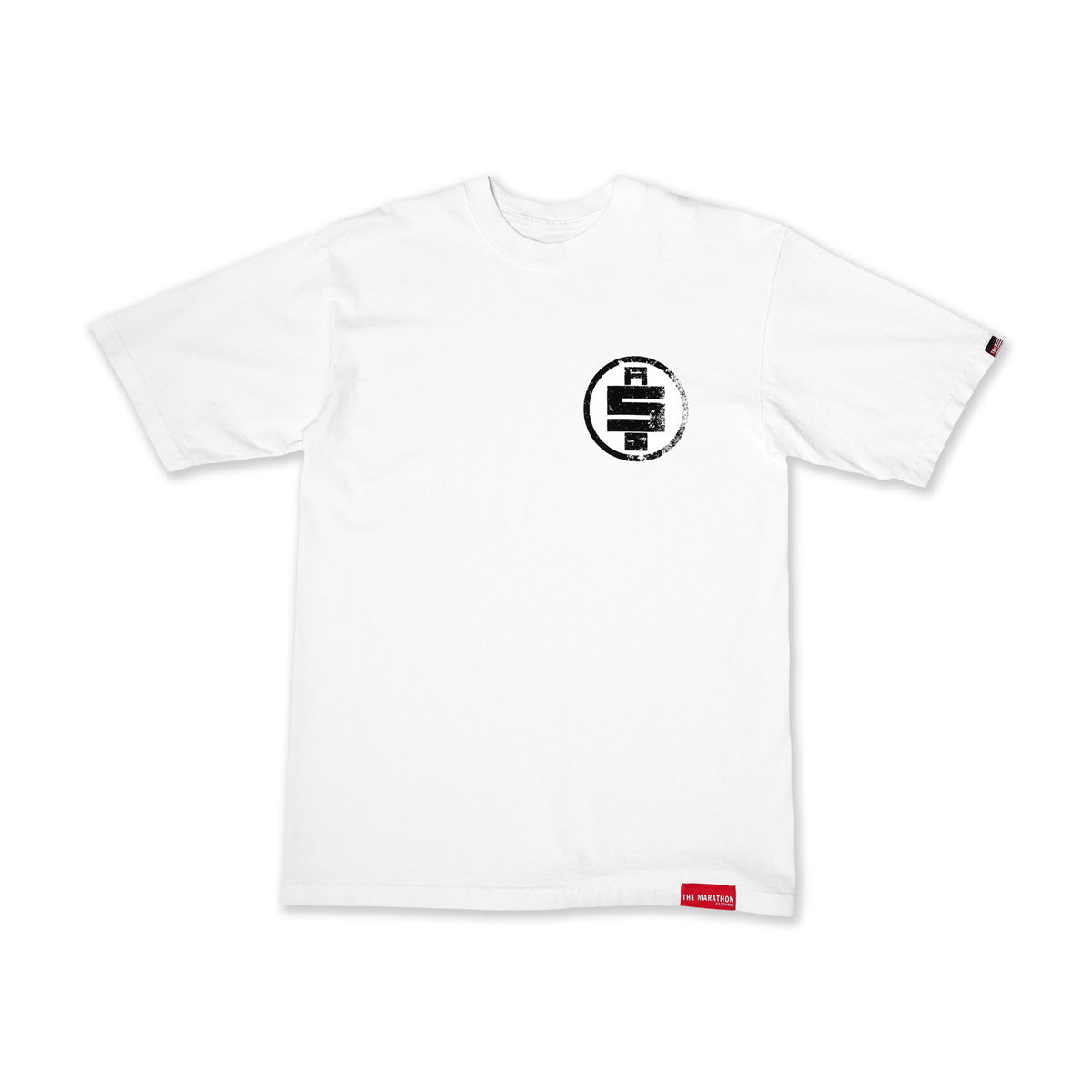 All Money In Vintage T-Shirt - White/Black - Front