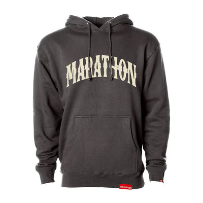 Marathon Vintage Arch Hoodie - Asphalt/Cream