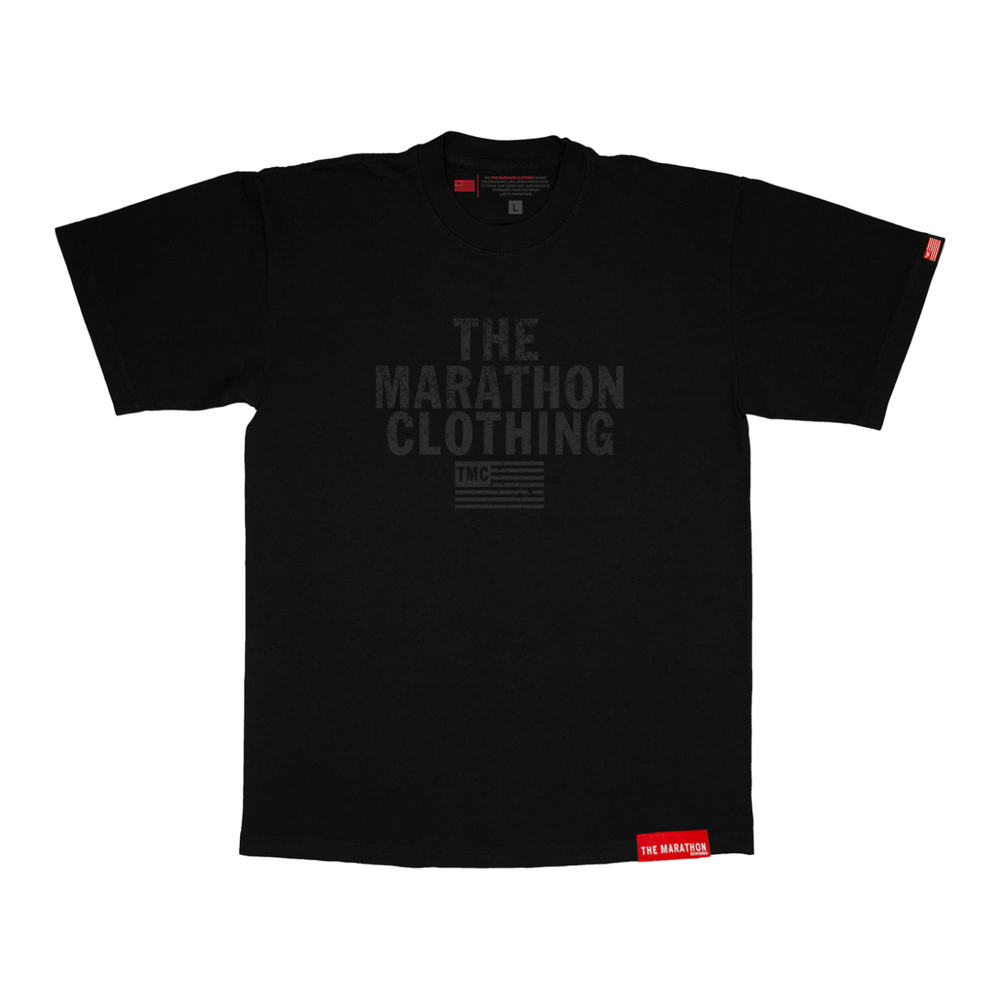 Vintage TMC Stacked Logo T-Shirt - Black/Black