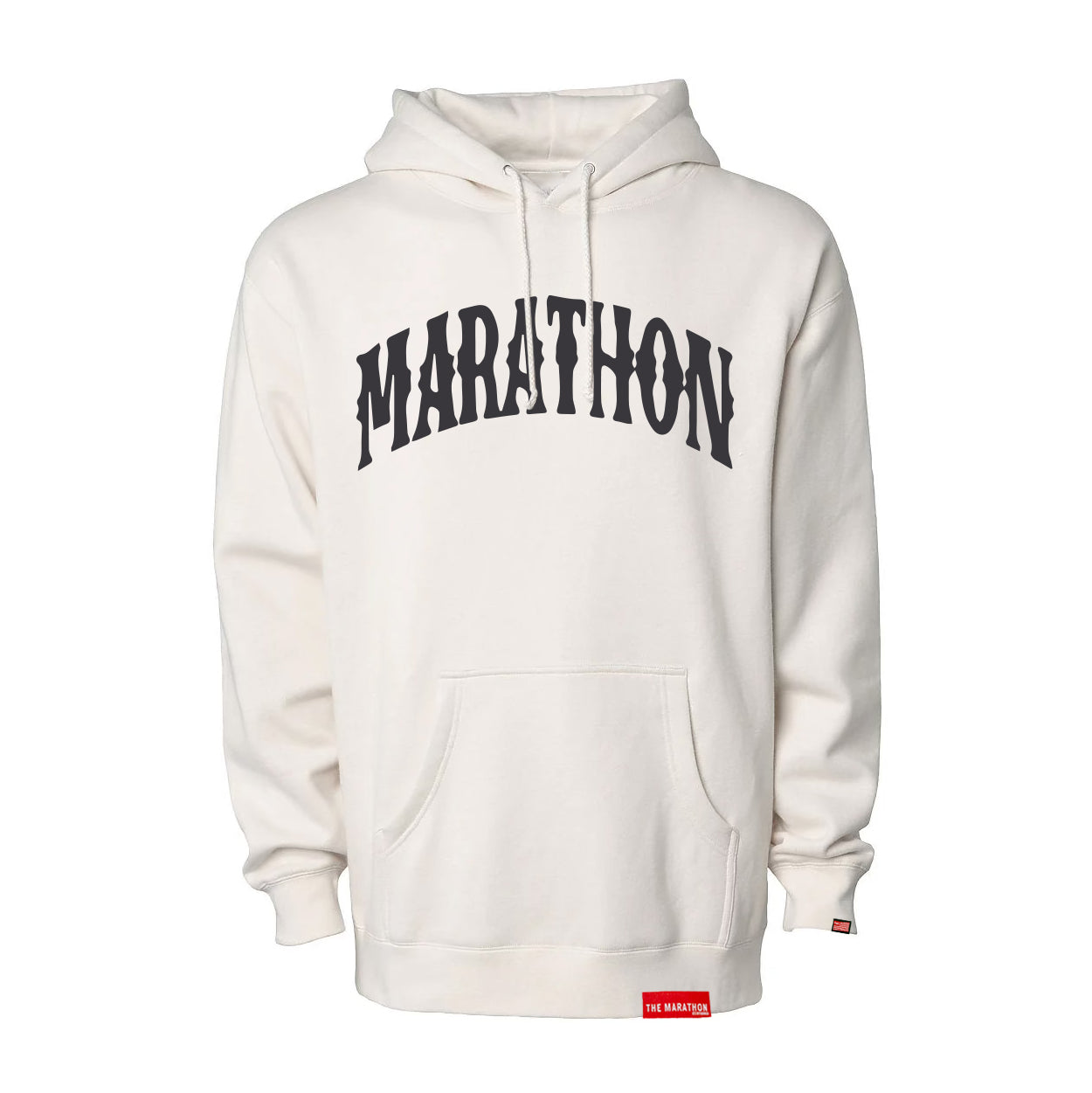 Marathon Vintage Arch Hoodie - Bone/Black