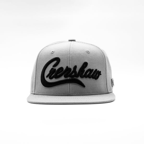 Crenshaw Limited Edition Snapback - Grey/Black – The Marathon Clothing