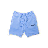 marathon-classic-script-sweatshorts-powder-blue-black