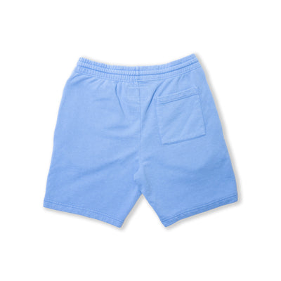 Marathon Classic Script Sweatshorts - Powder Blue/Black - Back