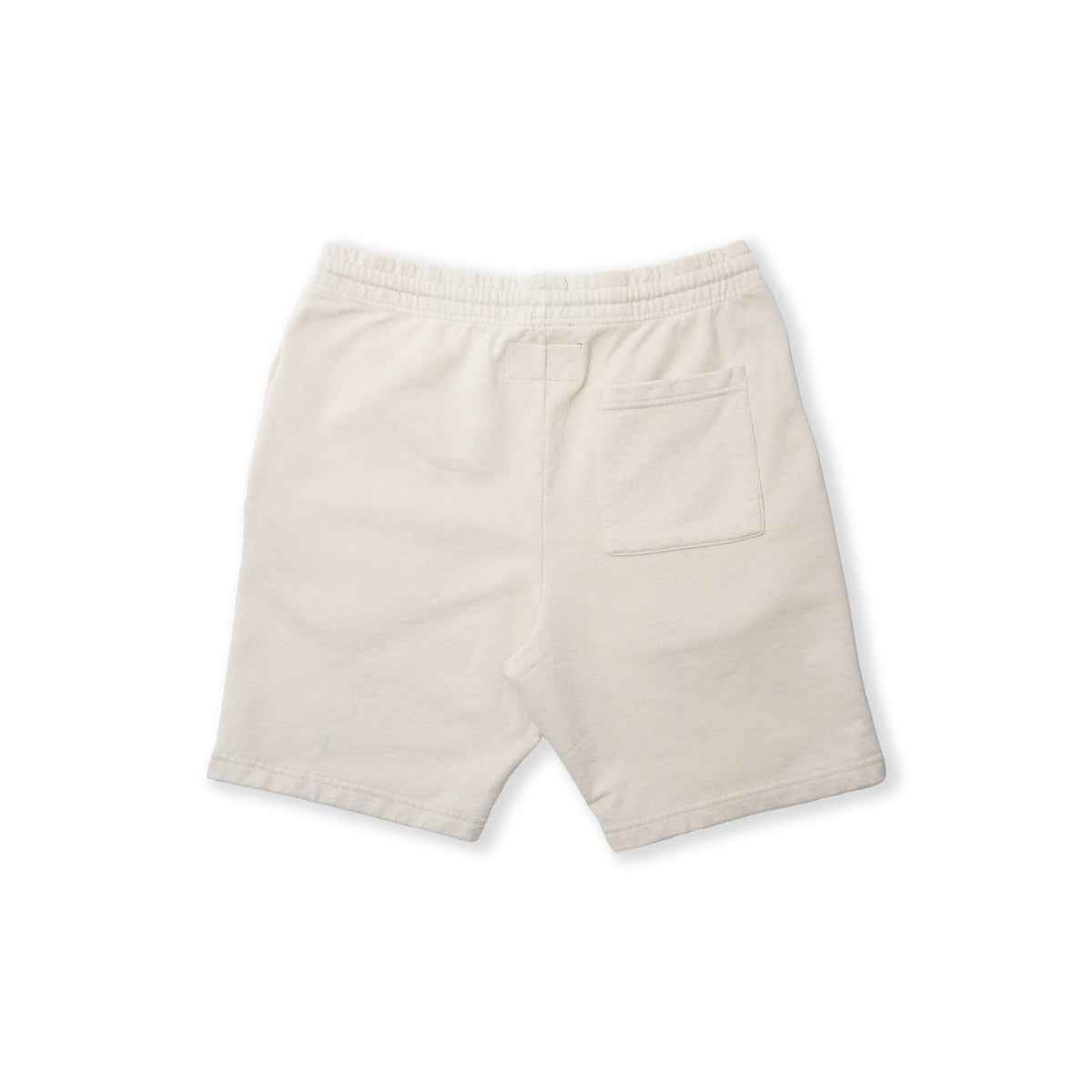 Marathon Classic Script Sweatshorts - Bone/Grey - Back