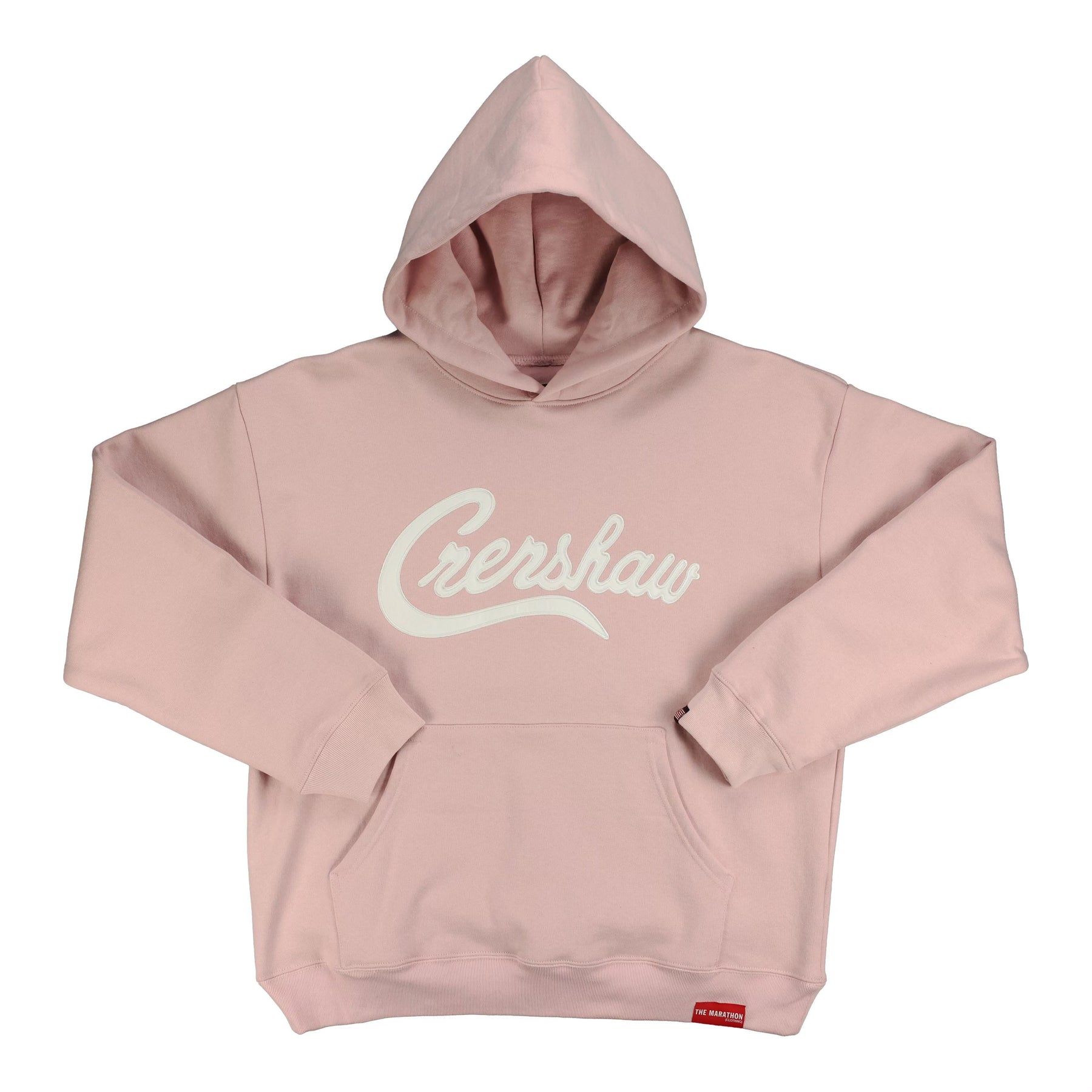 Crenshaw Hoodie - Pink/White – The Marathon Clothing