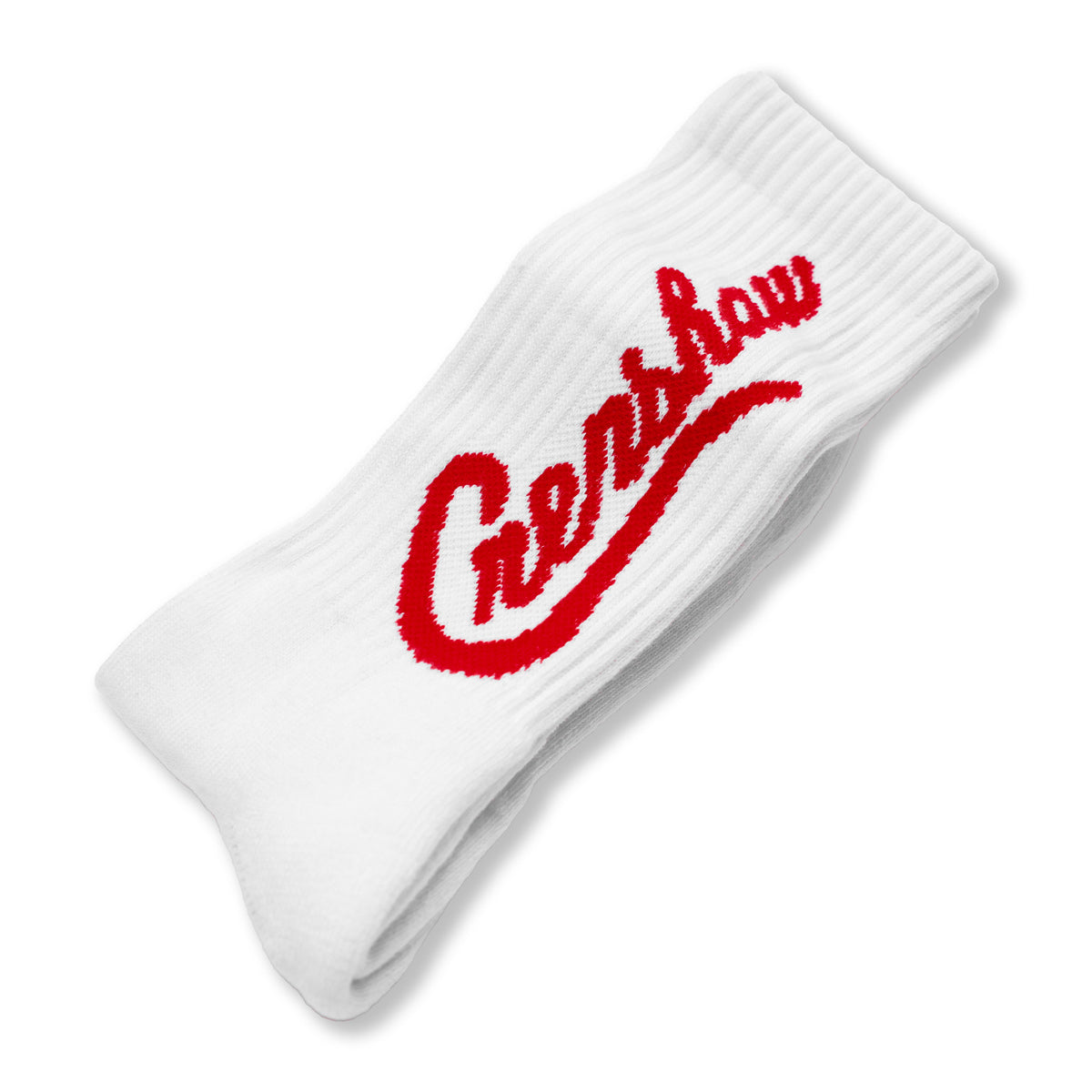 Crenshaw Socks - White/Red