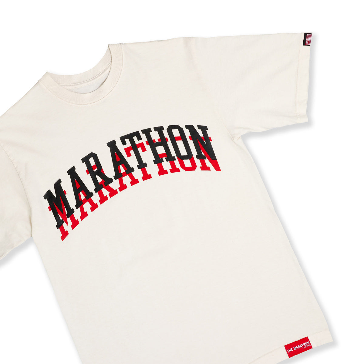 Marathon Double Arch T-Shirt - Bone - Front Detail