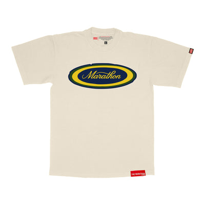 Marathon Emblem T-Shirt - Bone/Navy/Green