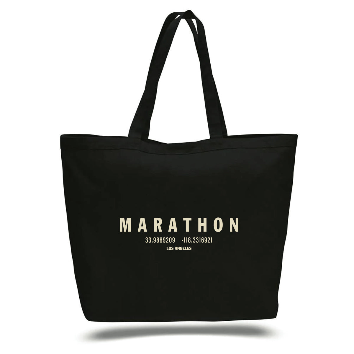 Marathon Foundation Tote Bag - Black/Cream