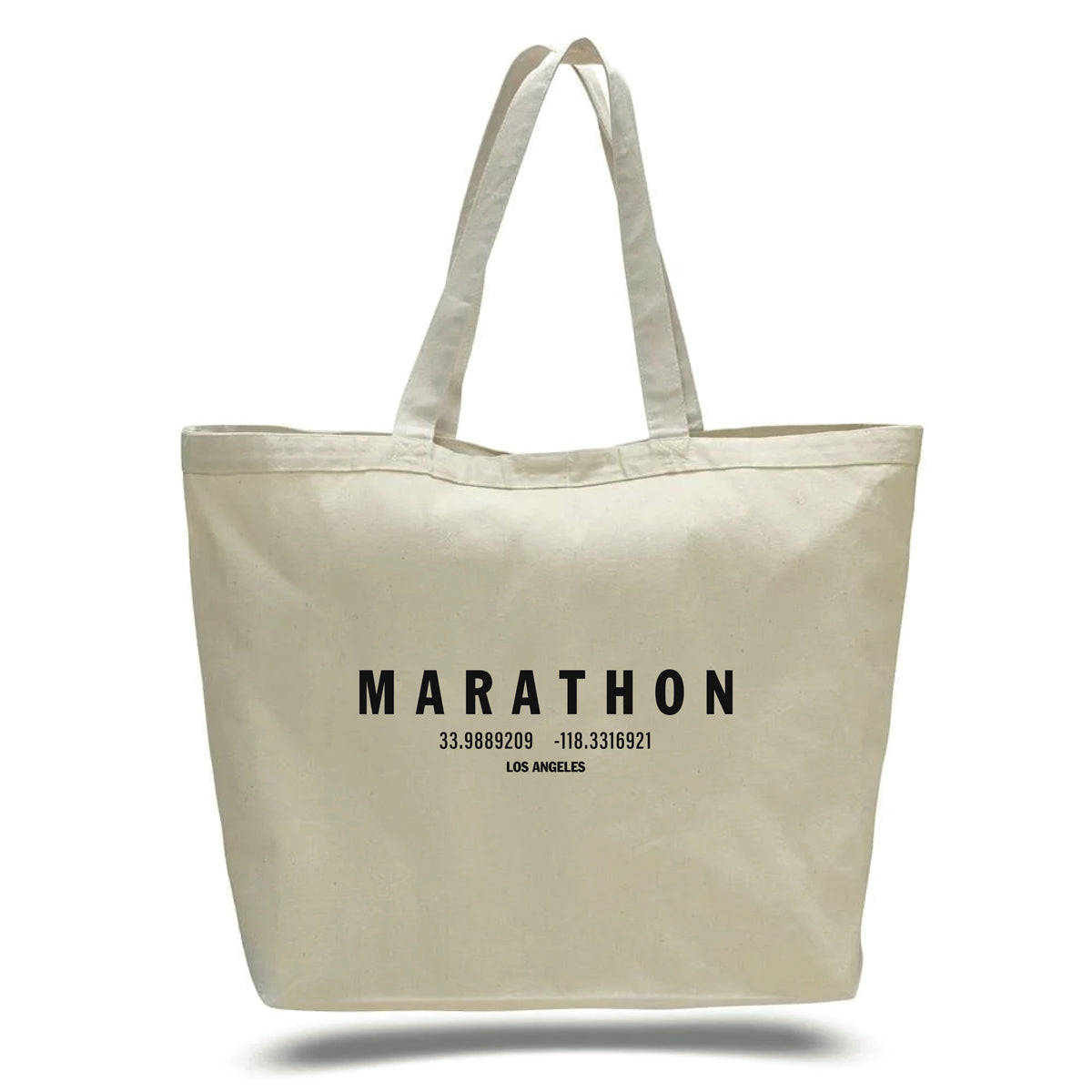 Marathon Foundation Tote Bag - Bone/Black