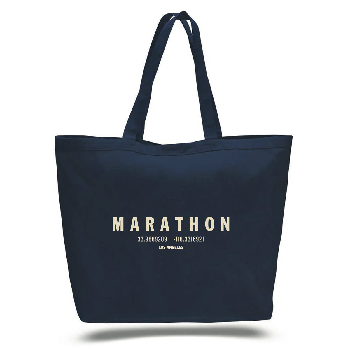 Marathon Foundation Tote Bag - Navy/Cream