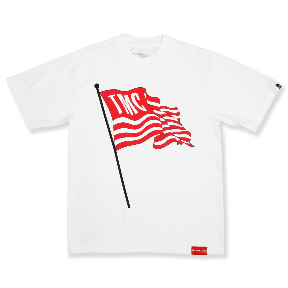 TMC Flag Post T-Shirt - White - Front