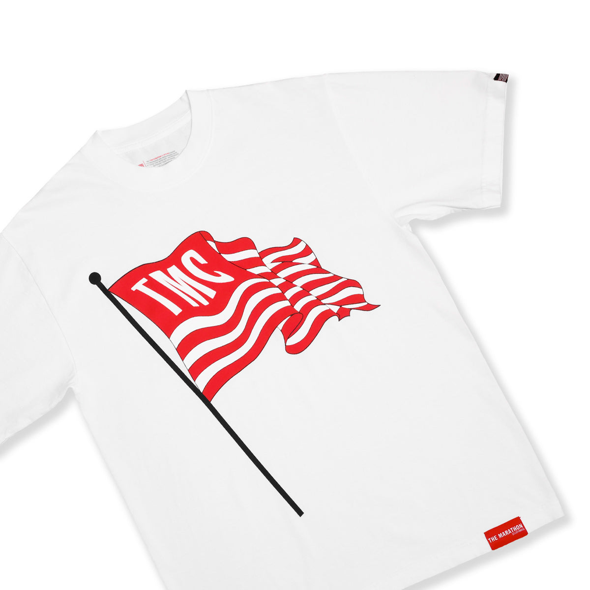 TMC Flag Post T-Shirt - White - Front Detail