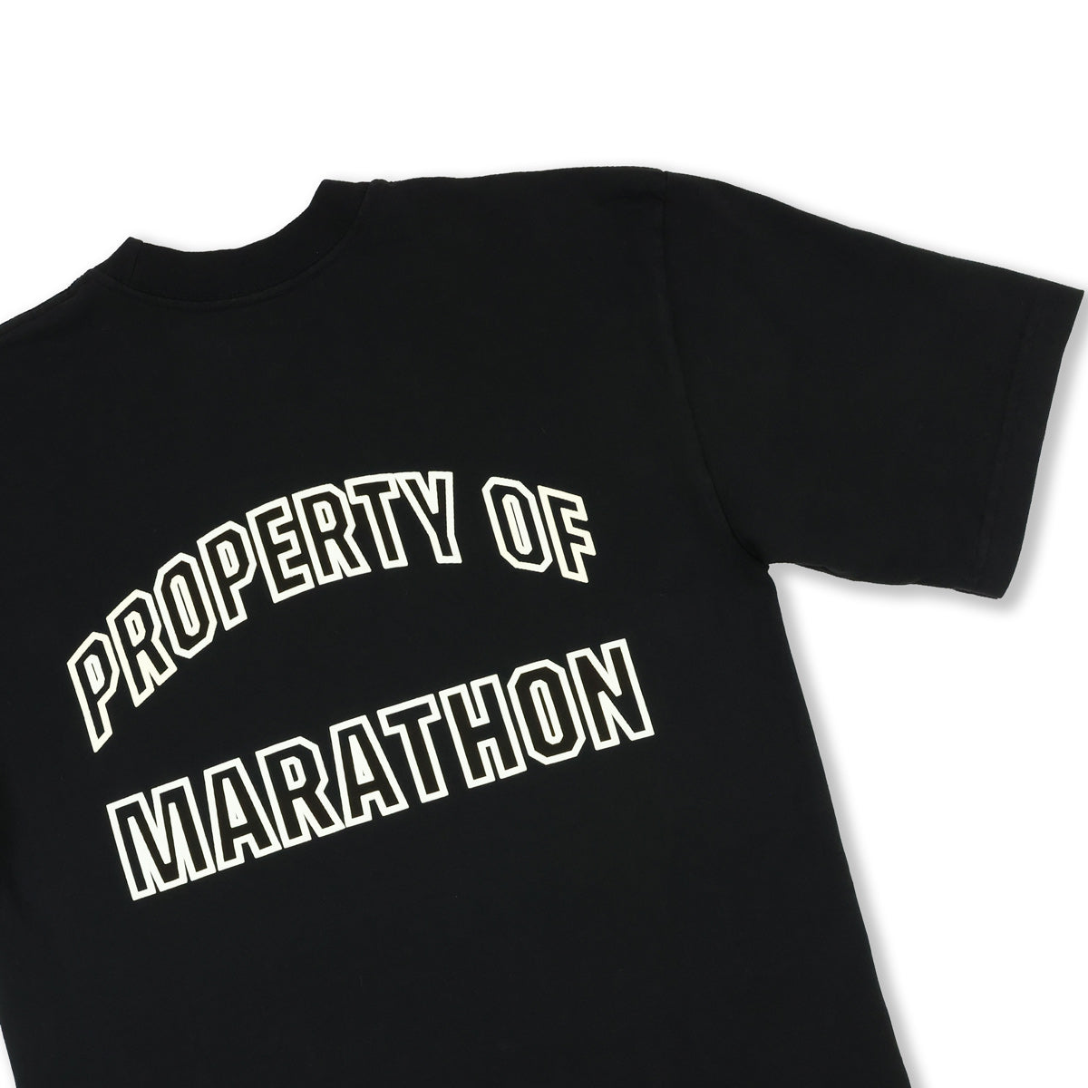 Marathon Globally Respected T-Shirt - Black/Cream - Back Detail