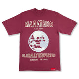 marathon-globally-respected-t-shirt-vintage-burgundy-cream