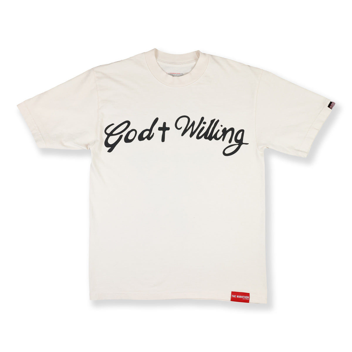 God Willing T-Shirt - Bone - Front