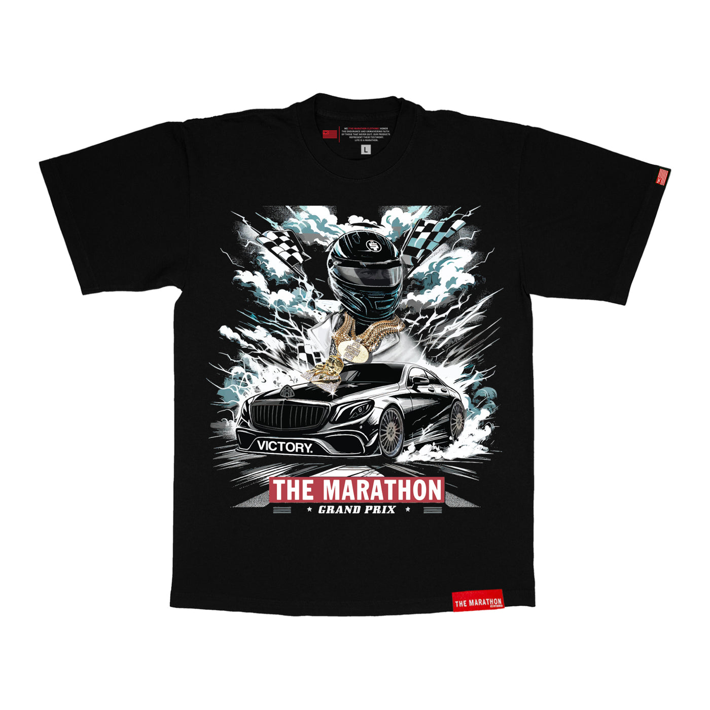 Marathon Grand Prix T-Shirt - Black