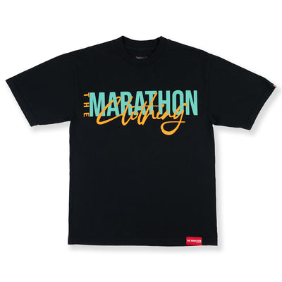 Marathon Clothing Interlock T-Shirt - Black - Front