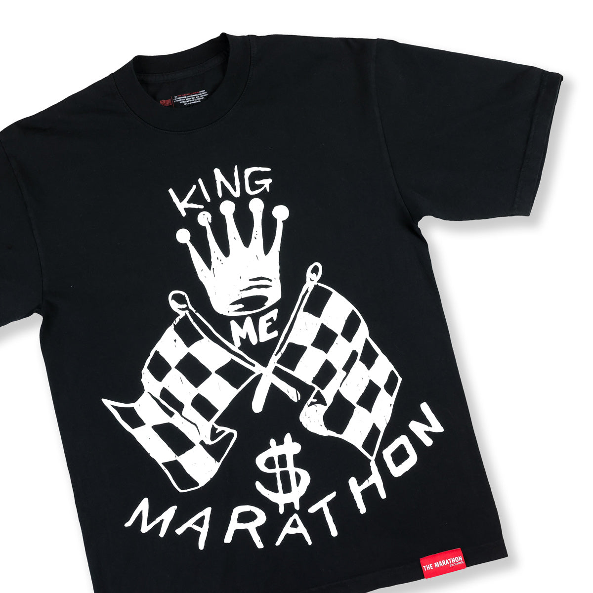 King Me T-Shirt - Black - Front Detail