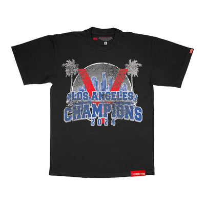 2024 Los Angeles Champions T-Shirt - Vintage Black - Front.