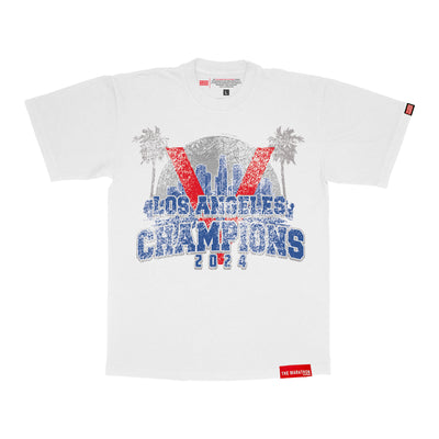 2024 Los Angeles Champions T-Shirt - White - Front.