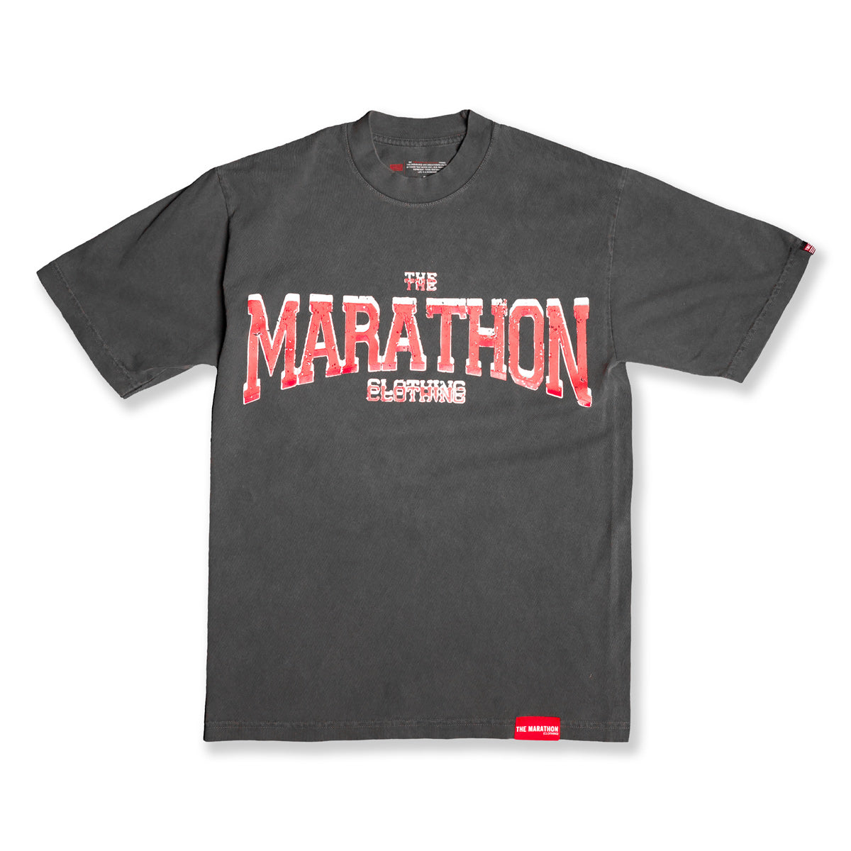 Marathon Clothing Beveled T-Shirt - Vintage Black - Front