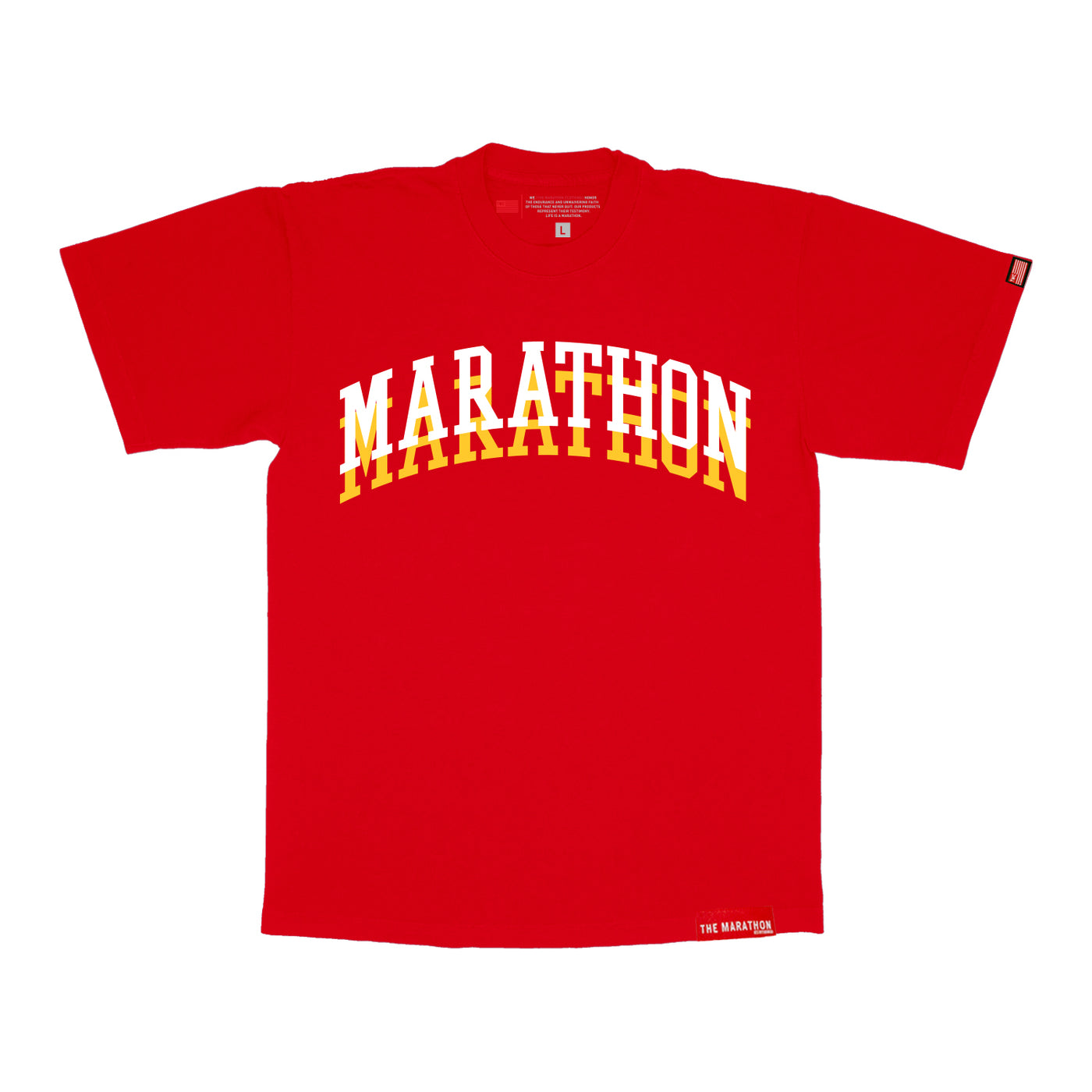 Marathon Double Arch T-Shirt - Red