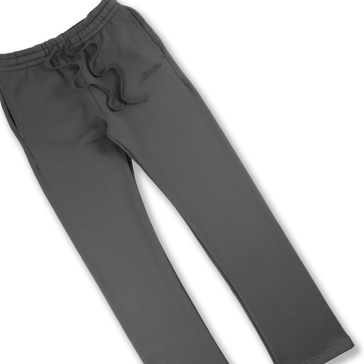 Marathon Classic Script Relaxed Sweats - Slate Grey - Angle