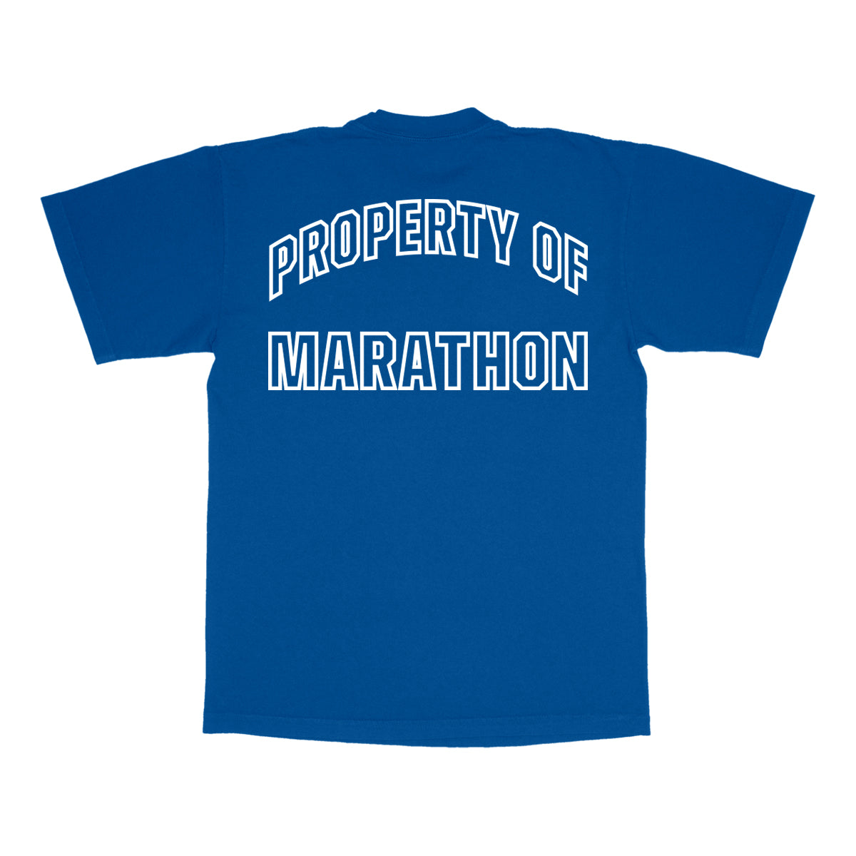 Marathon Globally Respected T-Shirt - Royal/Cream - Back