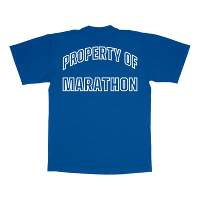 Marathon Globally Respected T-Shirt - Royal/Cream - Back