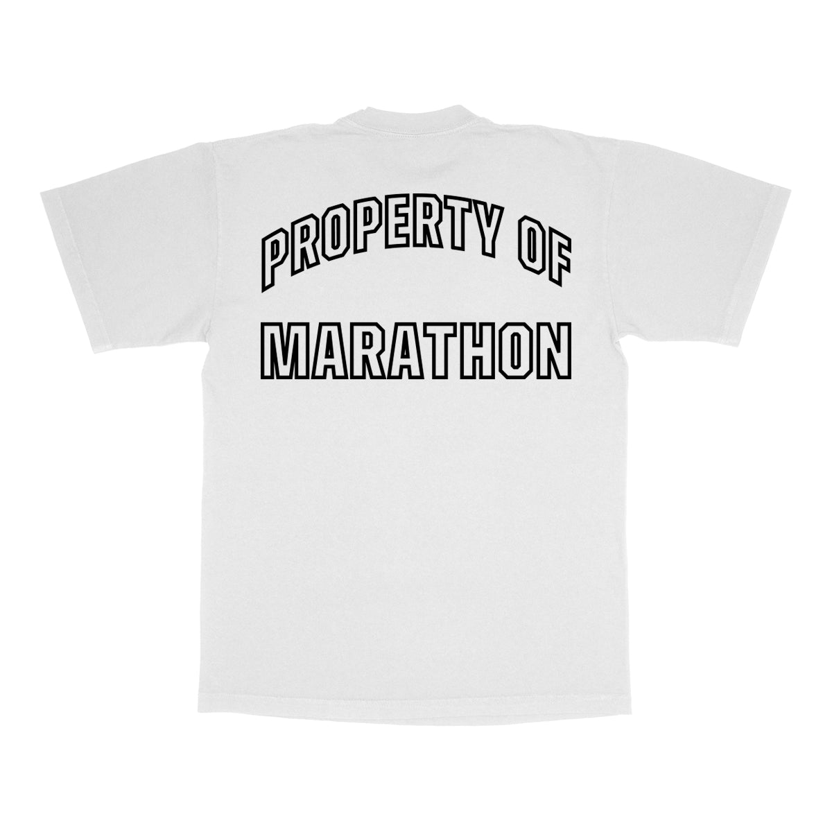 Marathon Globally Respected T-Shirt - White/Black - Back