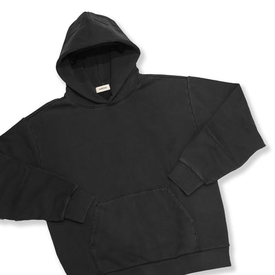 Marathon Leisure Heavyweight Hoodie - Vintage Black - Detail