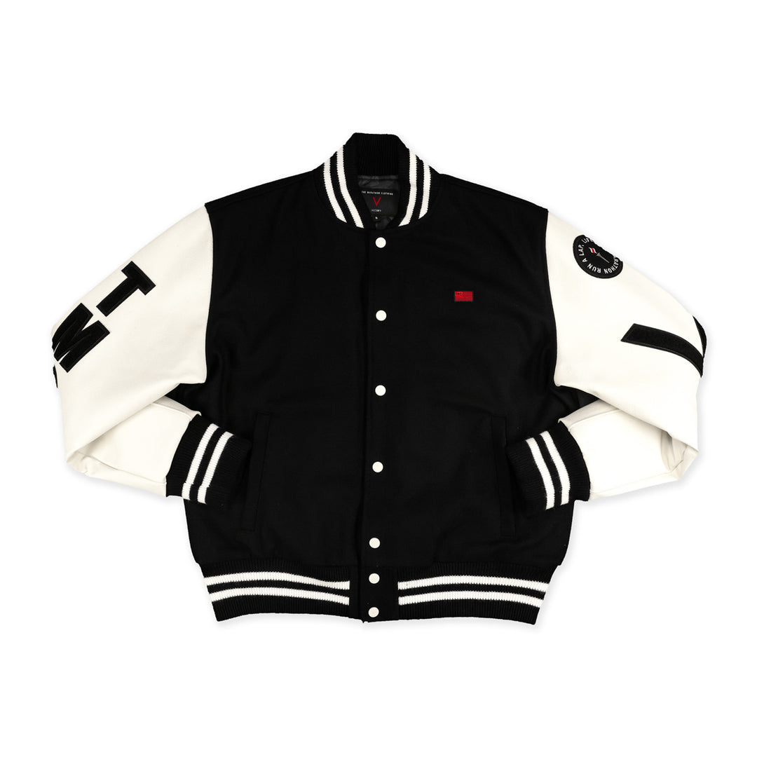 Victory Marathon Letterman Jacket Black