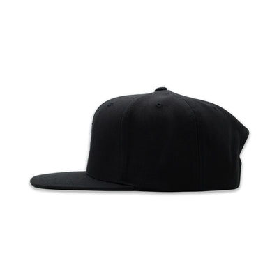 Marathon Origin Patch Snapback - Black/Black/White - Side