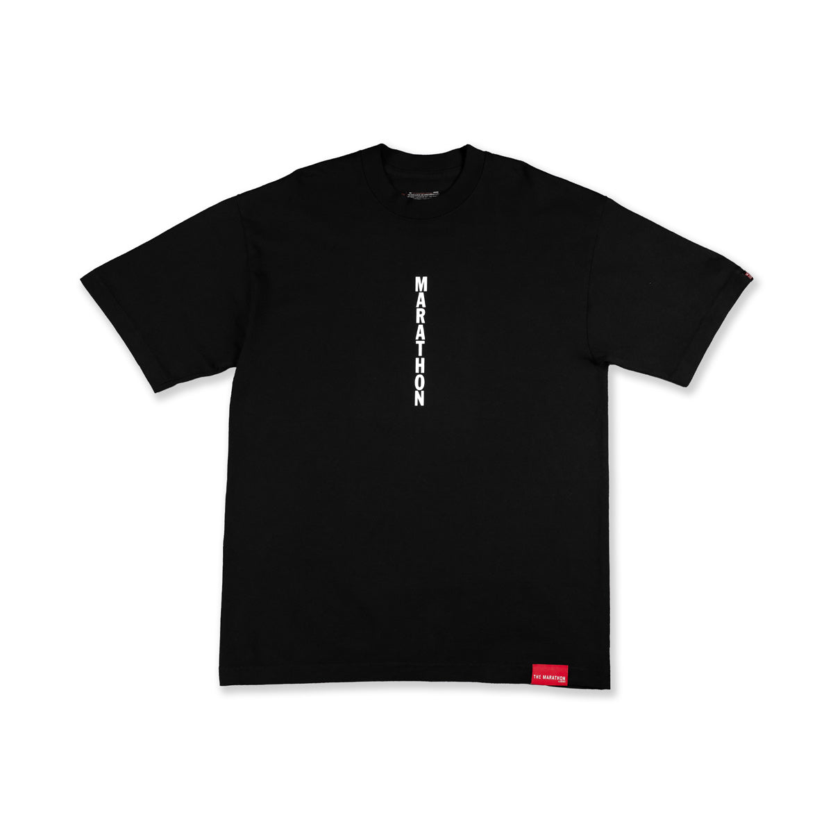 Marathon Vertical T-Shirt - Black – The Marathon Clothing