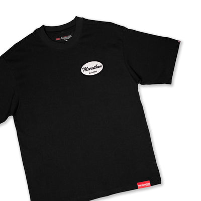 Marathon Origin Patch T-Shirt - Black/Bone - Front 2