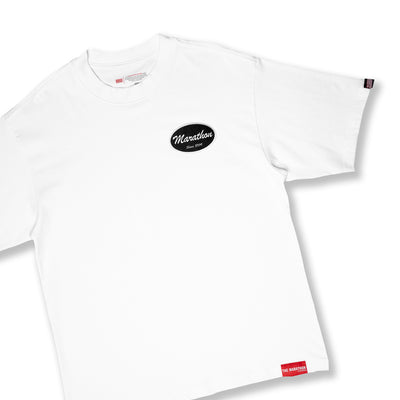 Marathon Origin Patch T-Shirt - White/Black - Front 2
