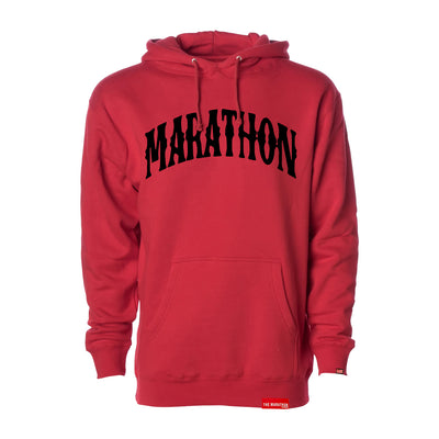 Marathon Vintage Arch Hoodie - Red/Black