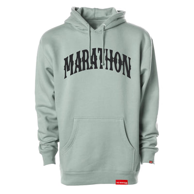 Marathon Vintage Arch Hoodie - Sage/Black