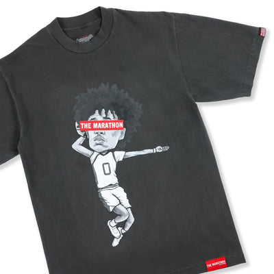 TMC x Tajh Ariza "The Hero" T-Shirt - Vintage Black - Front Detail 2.