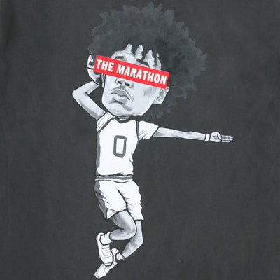 TMC x Tajh Ariza "The Hero" T-Shirt - Vintage Black - Front Detail.