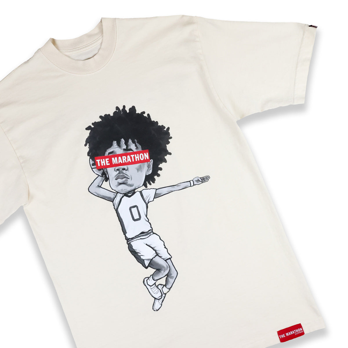 TMC x Tajh Ariza "The Hero" T-Shirt - Creme - Front Detail 2.