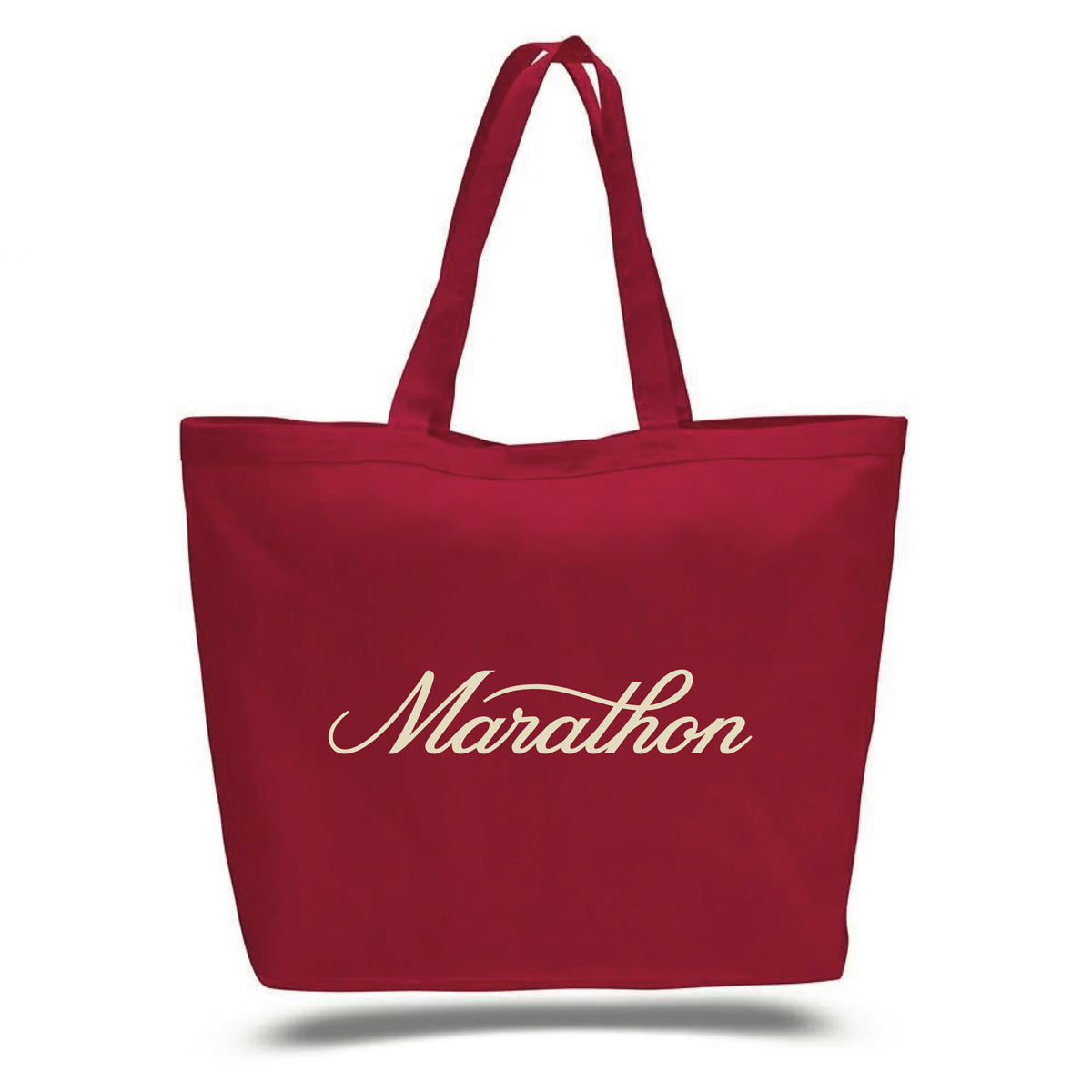 Marathon Classic Script Tote Bag - Scarlet/Red